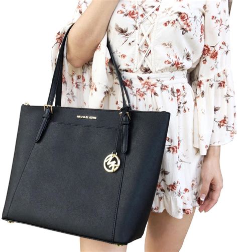 michael kors tasche schwarz ciara tote|Ciara Large Saffiano Leather Satchel .